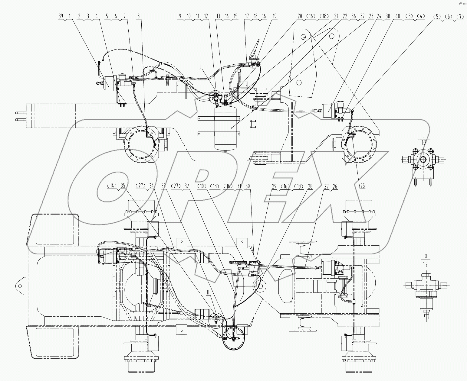 20M0001 011 SERVICE BRAKE SYSTEM