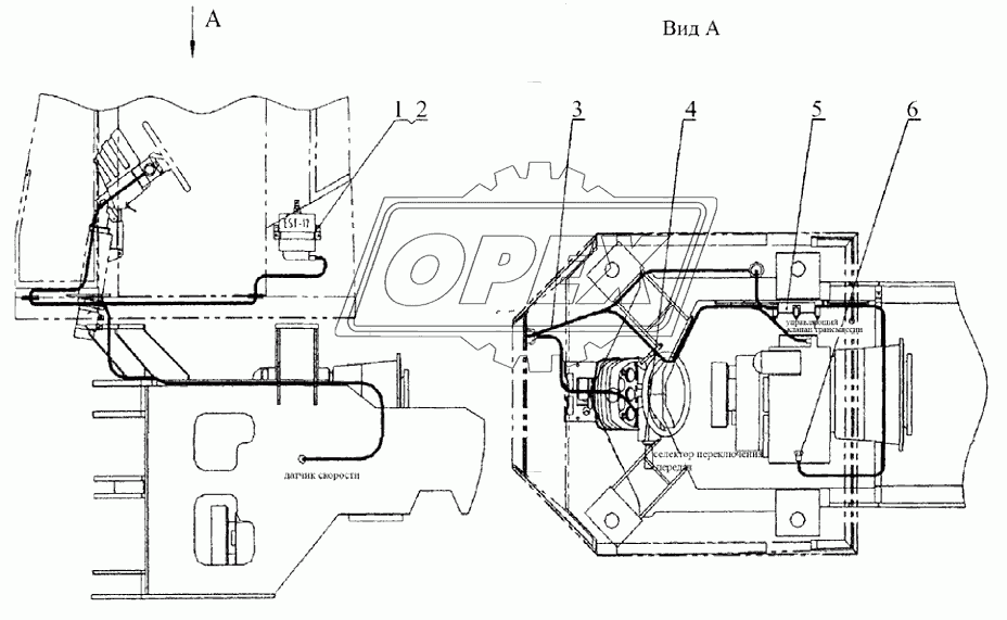 22Е0037 (2) Электропроводка рычагов поворотов (дополнительное оборудование)