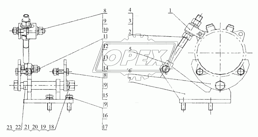 23Е0007 Кронштейн холодильного компрессора