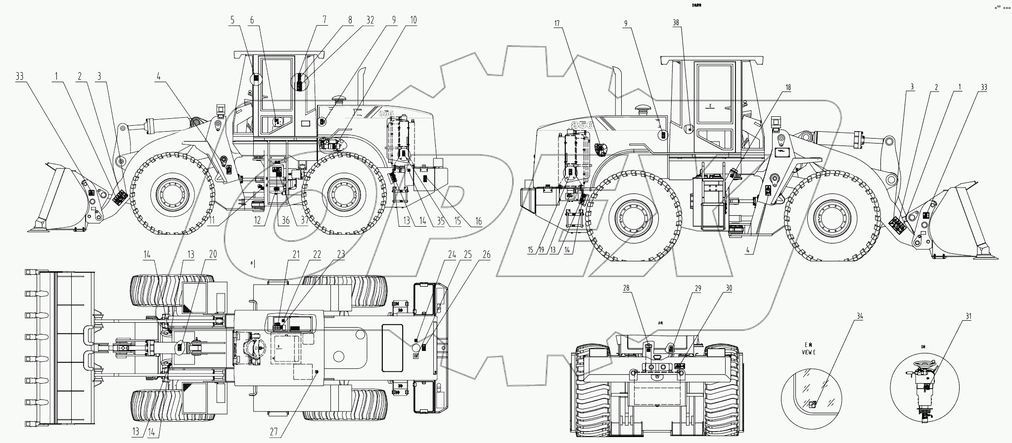  45E0739 006 DECAL GROUP