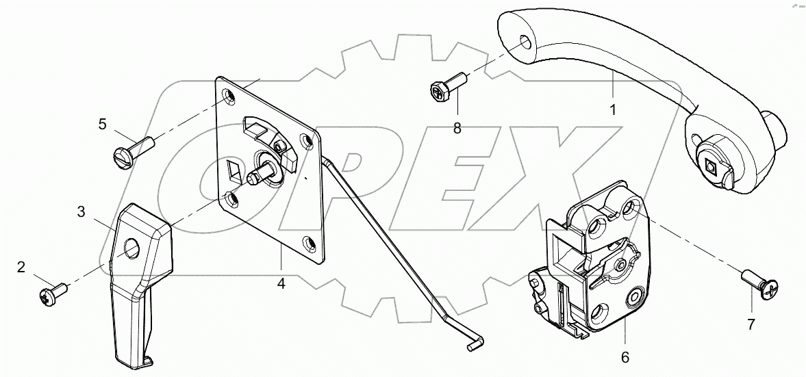  47C1035 004 DOOR LOCK