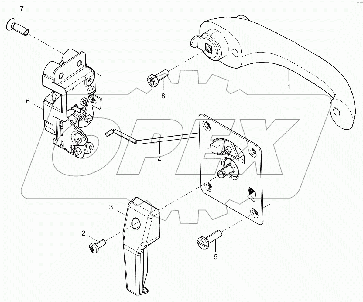  47C1037 004 DOOR LOCK