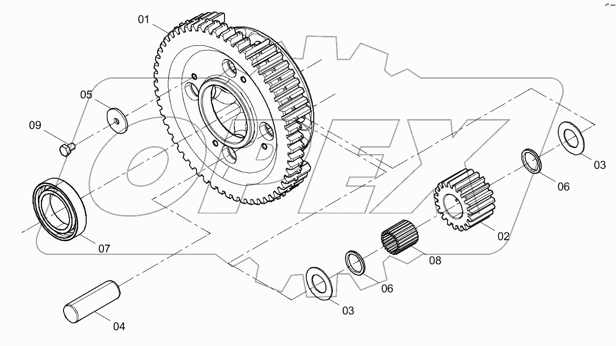  42C0094 002 REVERSE PLANET CARRIER