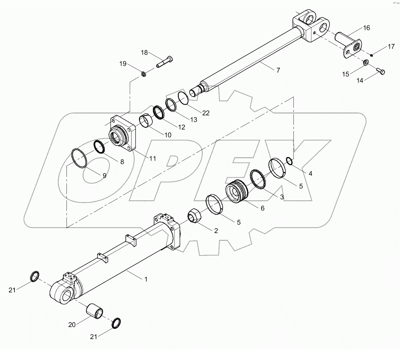  11E0036 003 BOOM CYLINDER AS