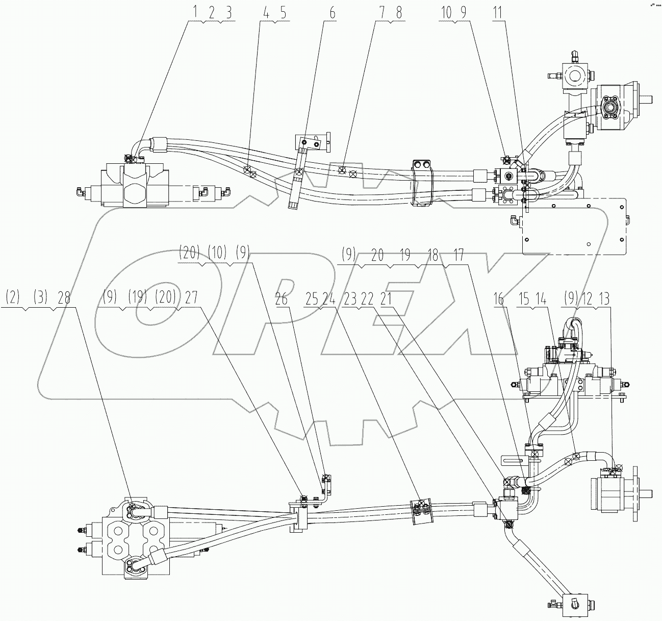  00C2020 002 CONTROL VALVE LINES