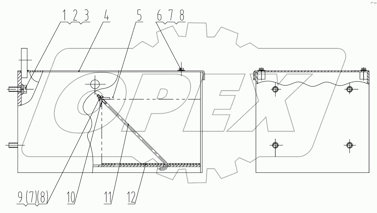  27C0060 001 BATTERY BOX-RH