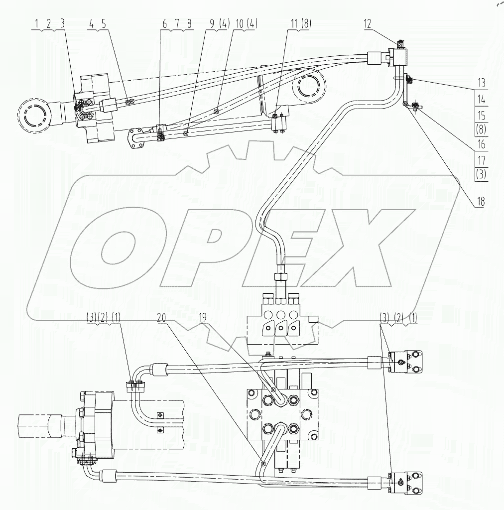  00C2323 000 TILTING CYLINDER LINES