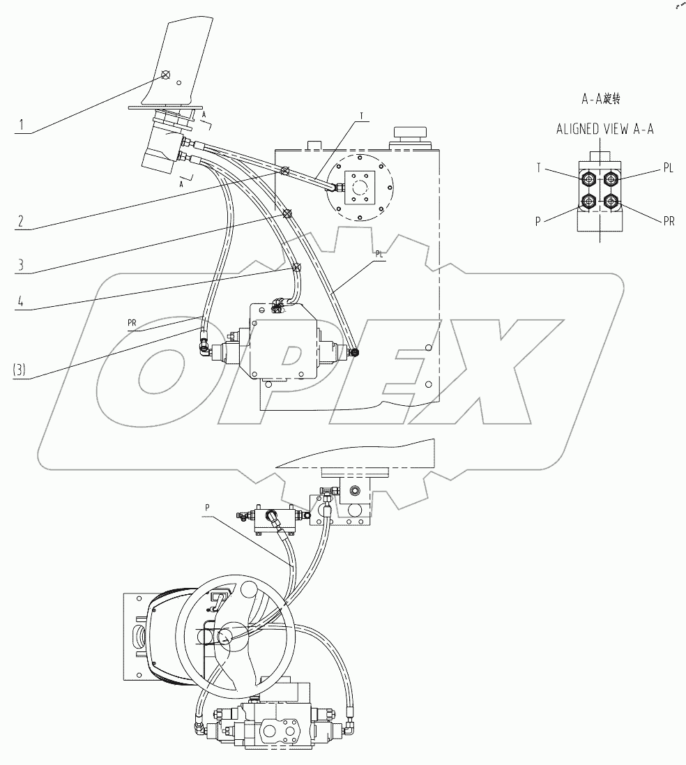  00C1473 001 STEERING CONTROL LINES