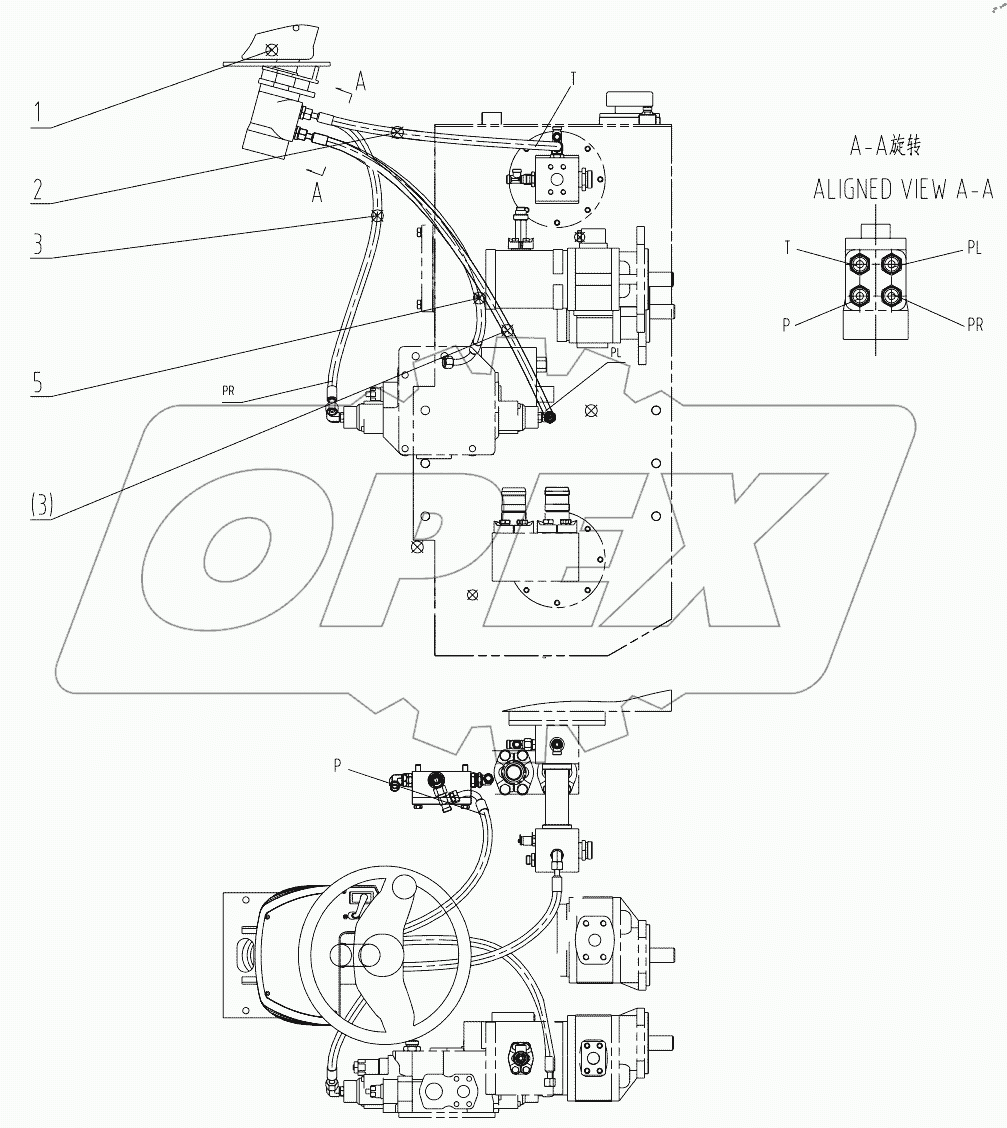  00C2284 001 STEERING CONTROL LINES