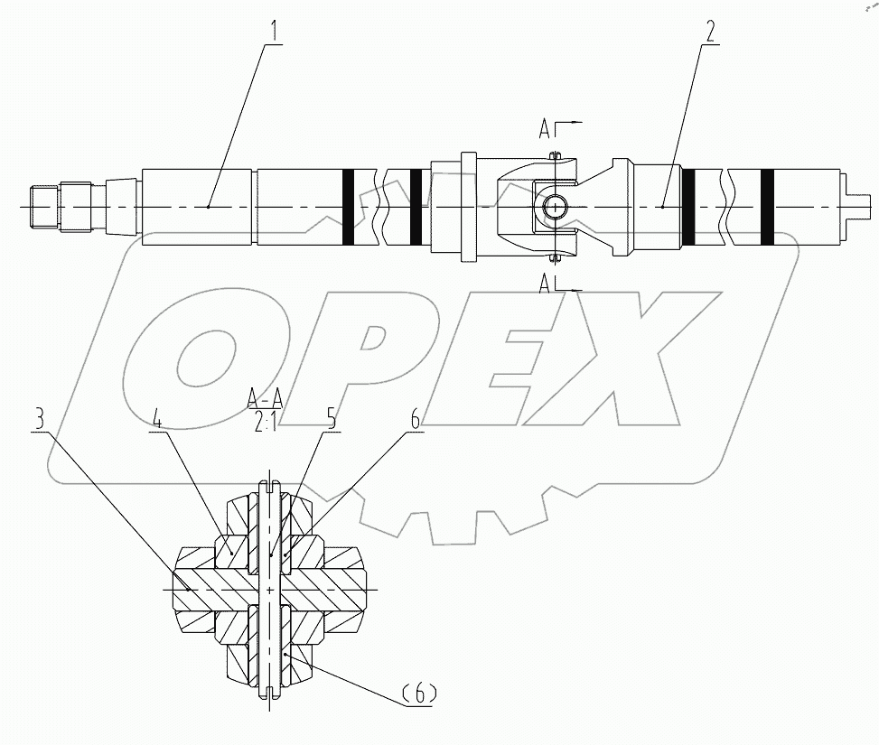  44C0023 000 STEERING SHAFT