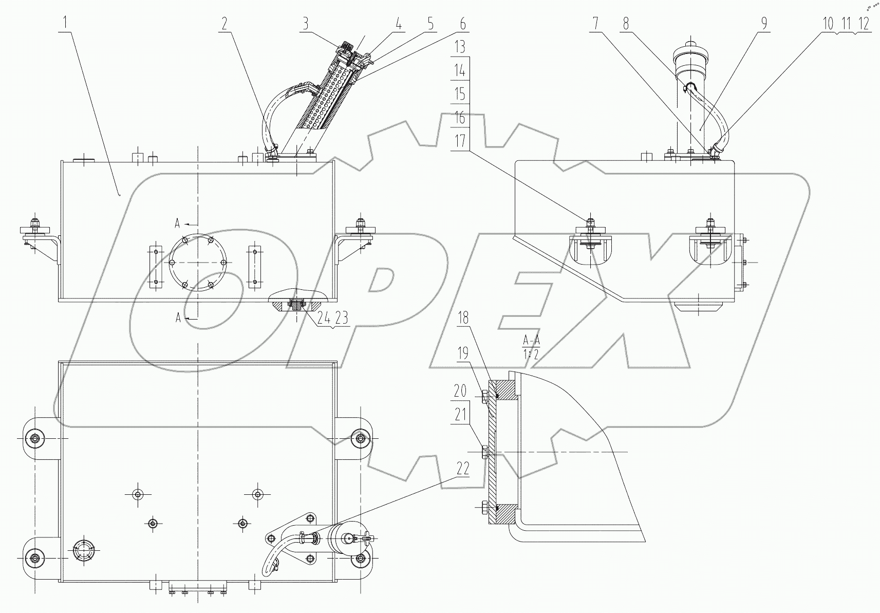 00E0670 003 FUEL TANK AS