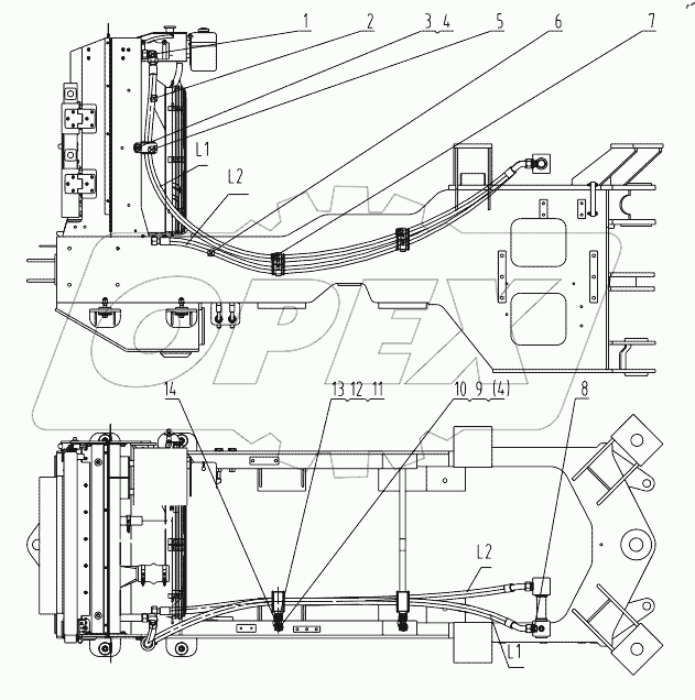 00C2293 000 COOLER LINES