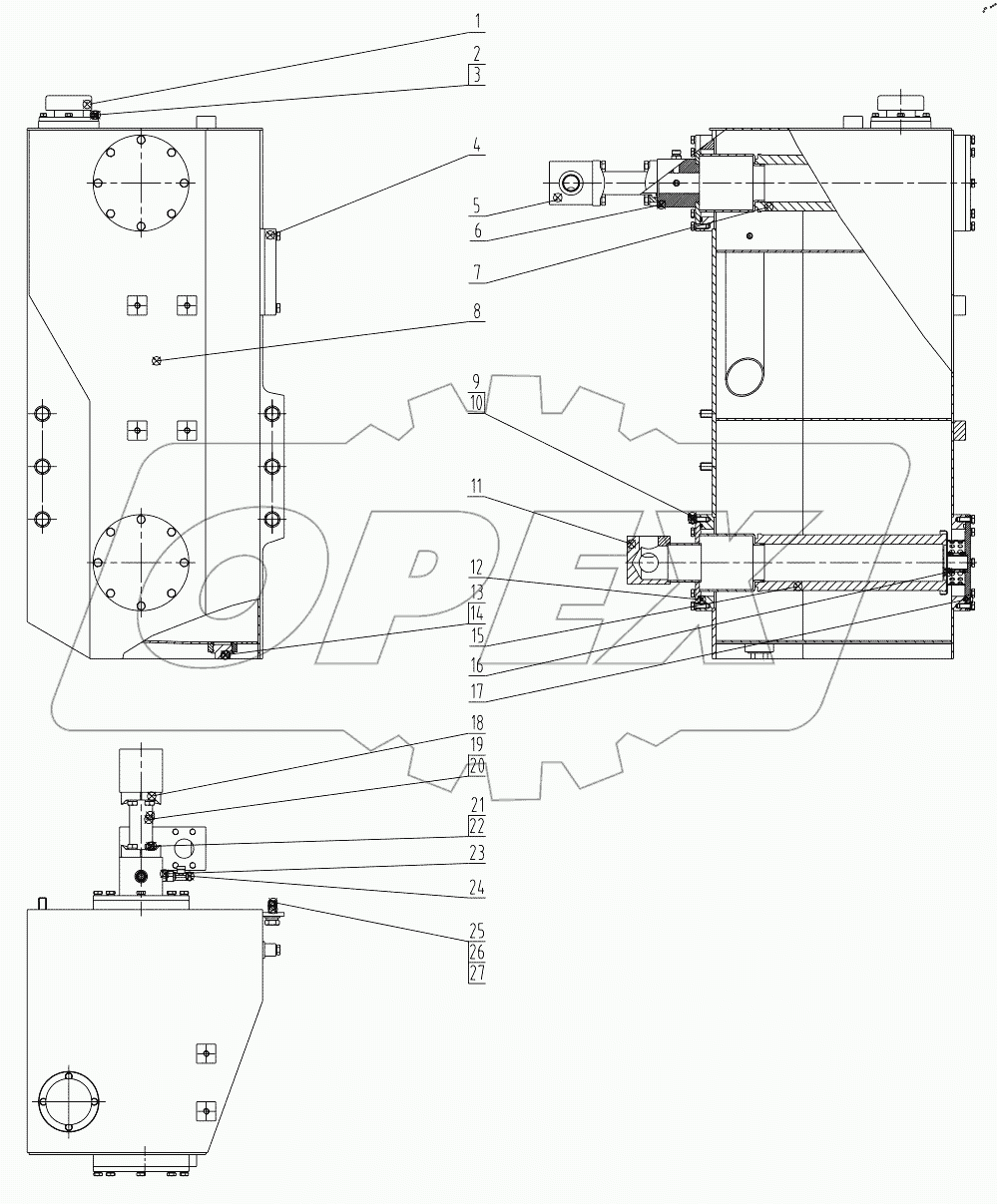 21C0451 001 HYDRAULIC OIL TANK