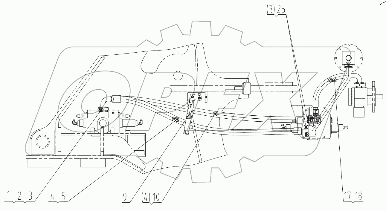  00C1467 003 CONTROL VALVE LINES