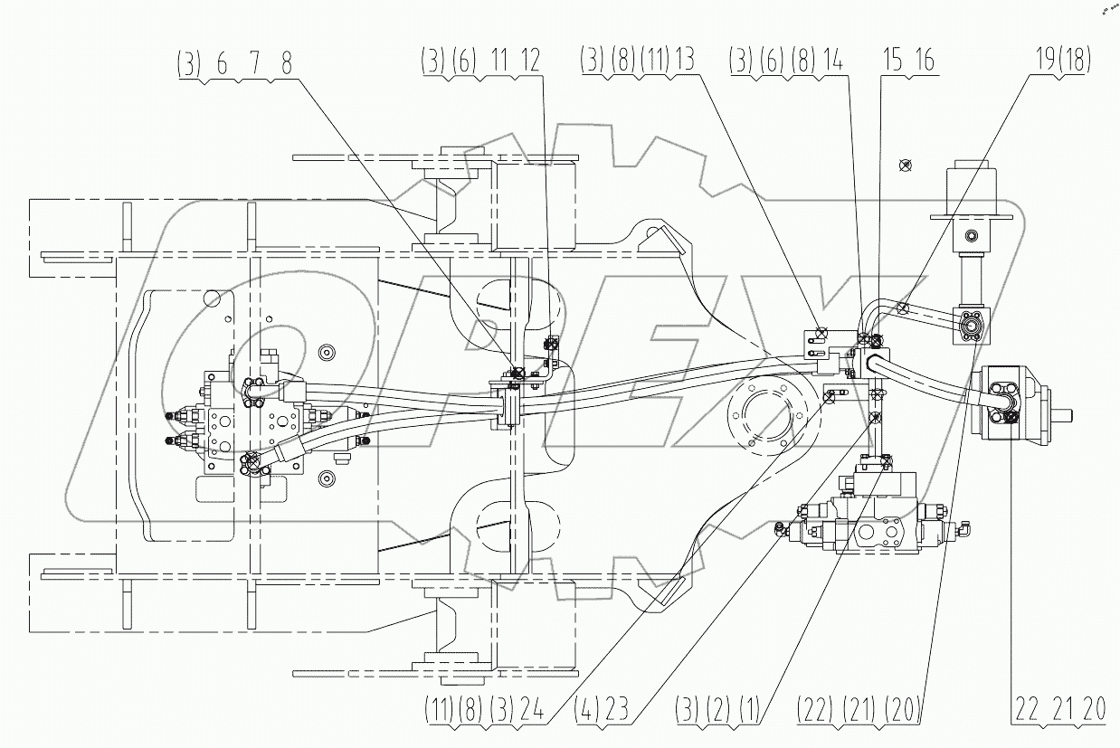  00C1467 003 CONTROL VALVE LINES