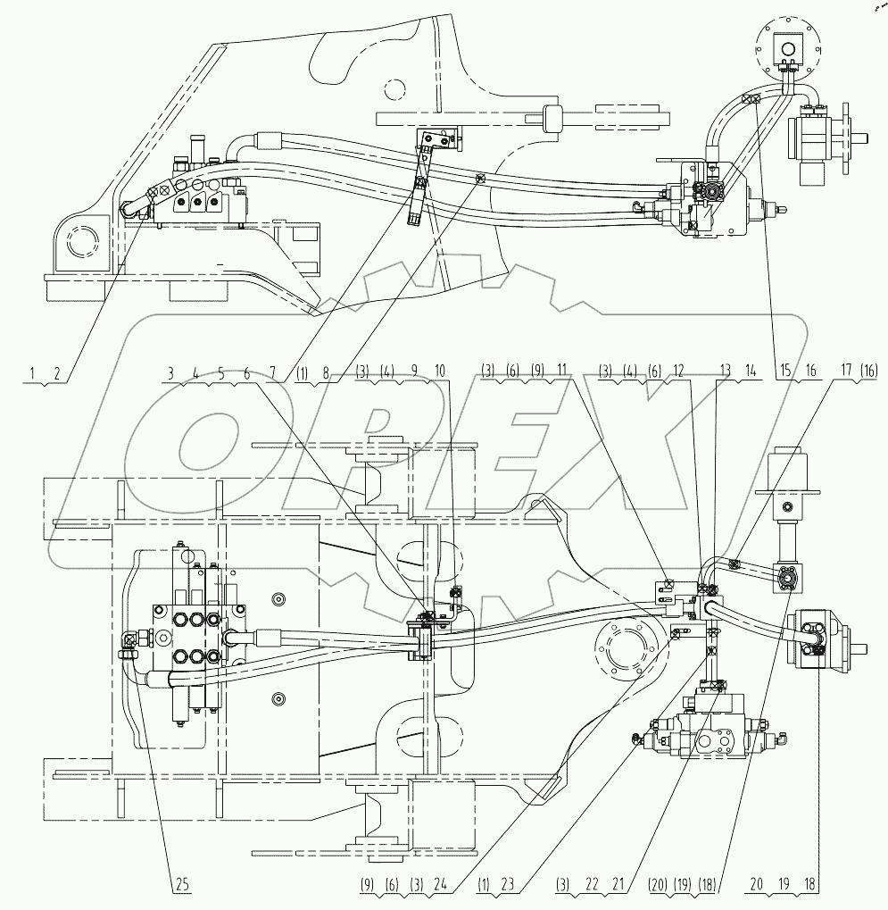  00C2326 000 CONTROL VALVE LINES