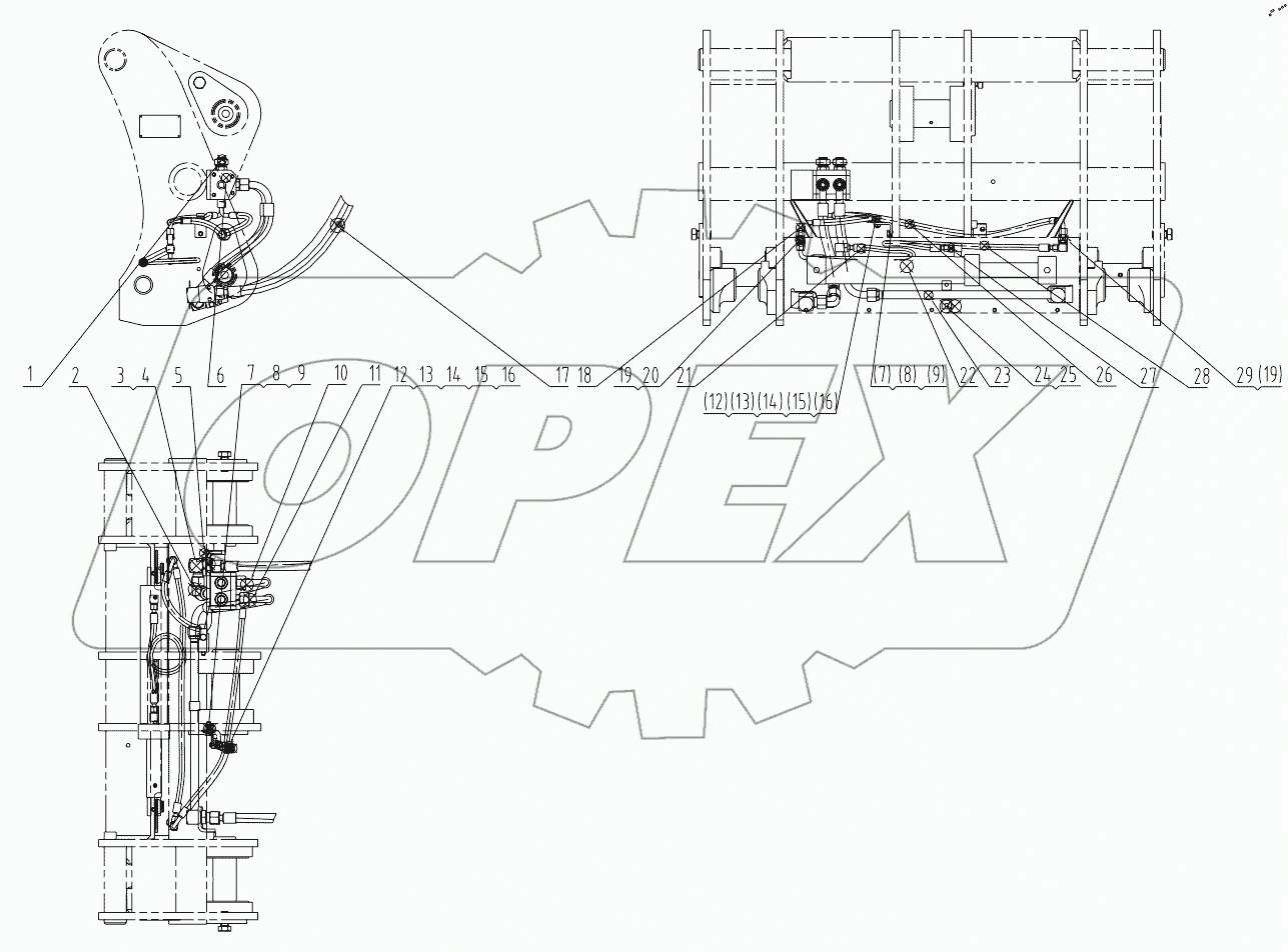  00C1868 002 QUICK COUPLER CYL.LINES