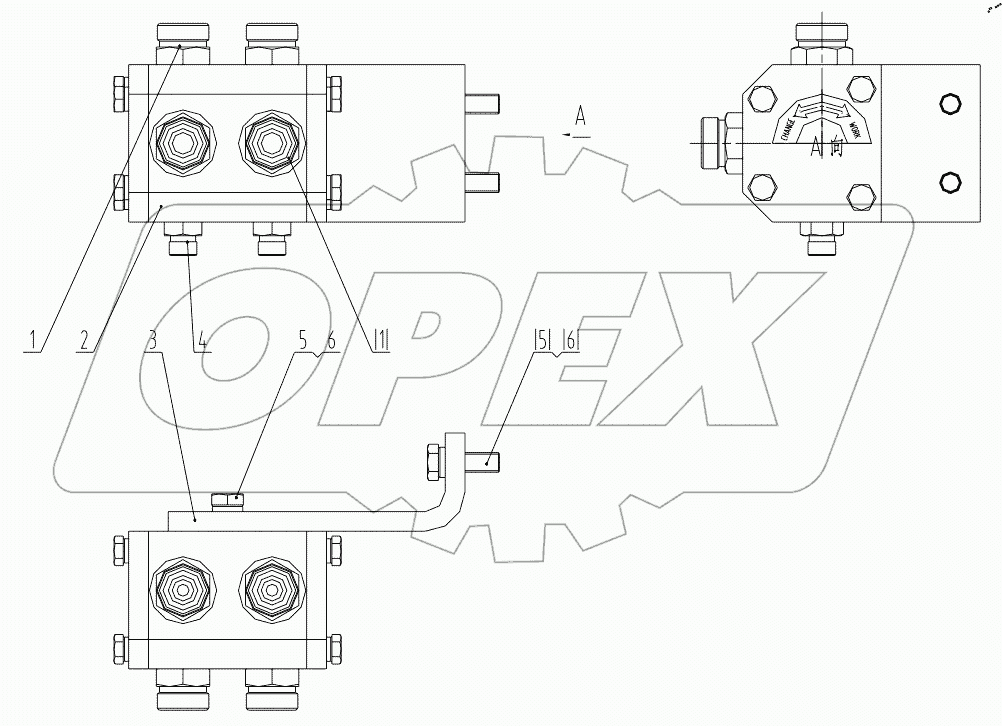  12C0826 002 DIVERTER VALVE MOUNTING