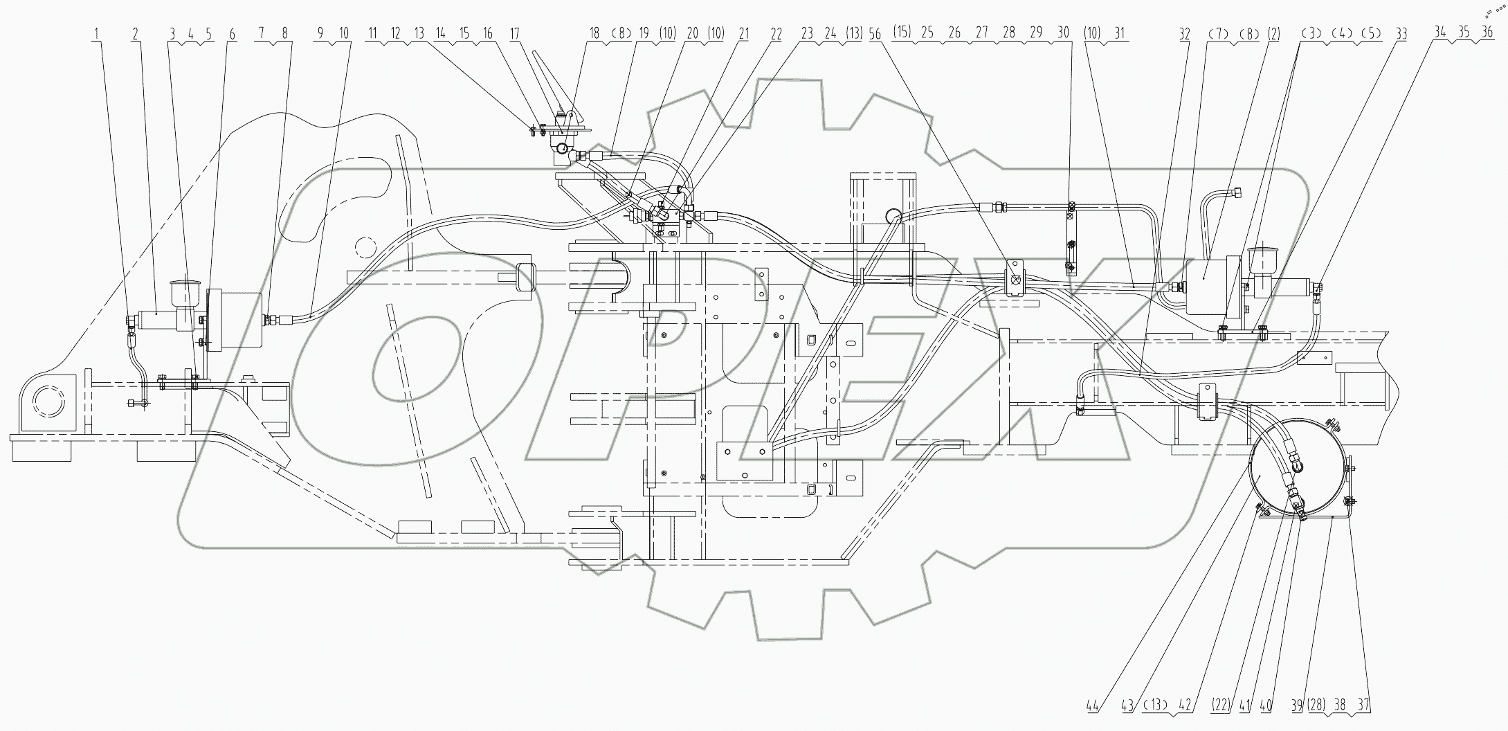  20E0324 003 SERVICE BRAKE SYSTEM