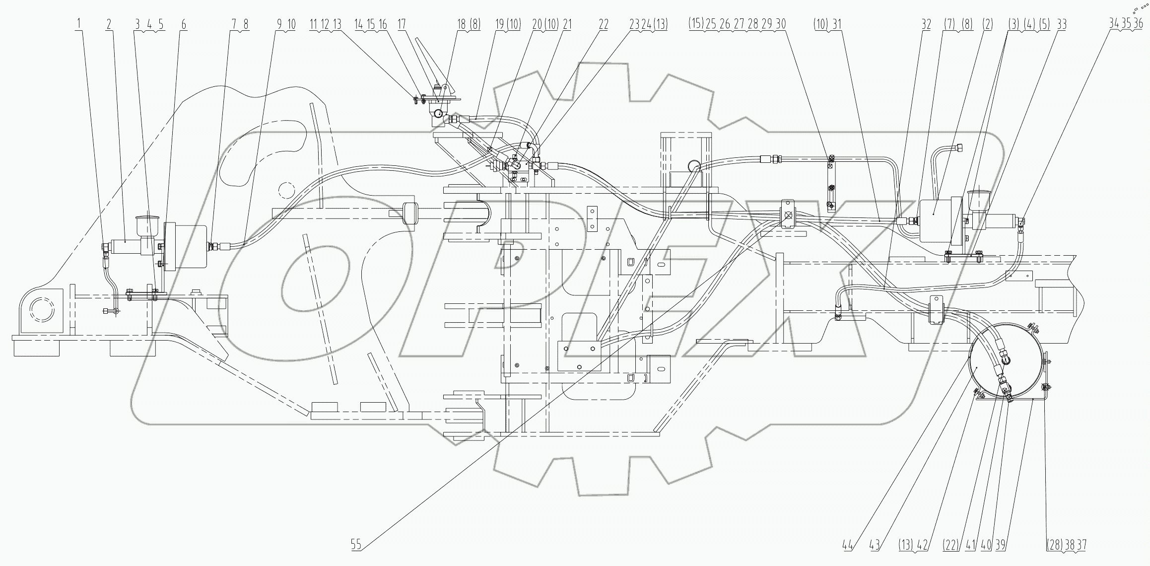  20E0441 000 SERVICE BRAKE SYSTEM