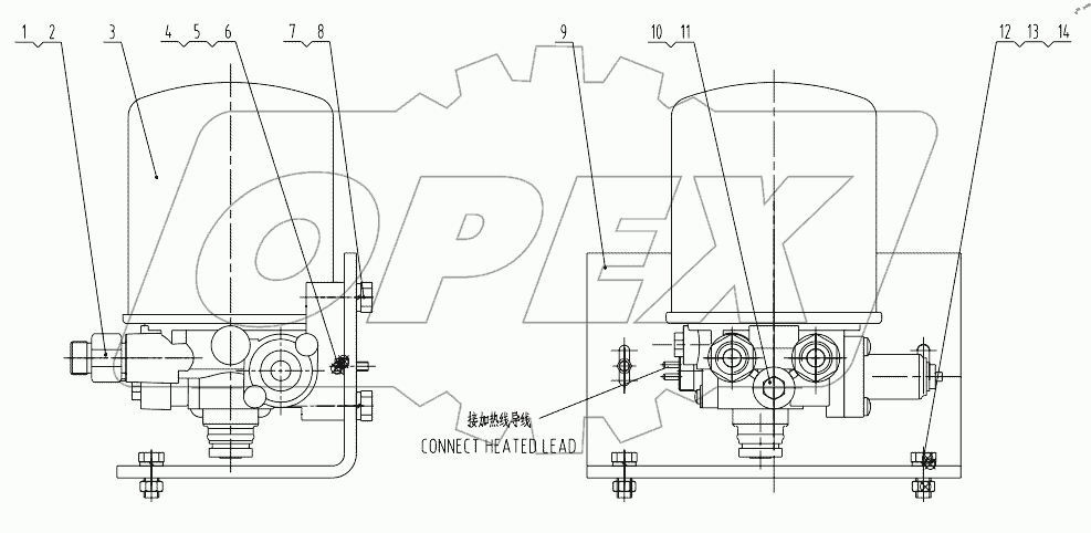  13C0367 000 AIR DRYER AS
