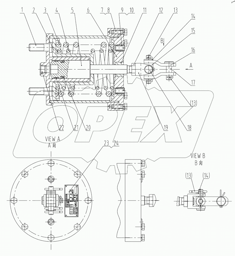  13C0189 002 BRAKE CYLINDER