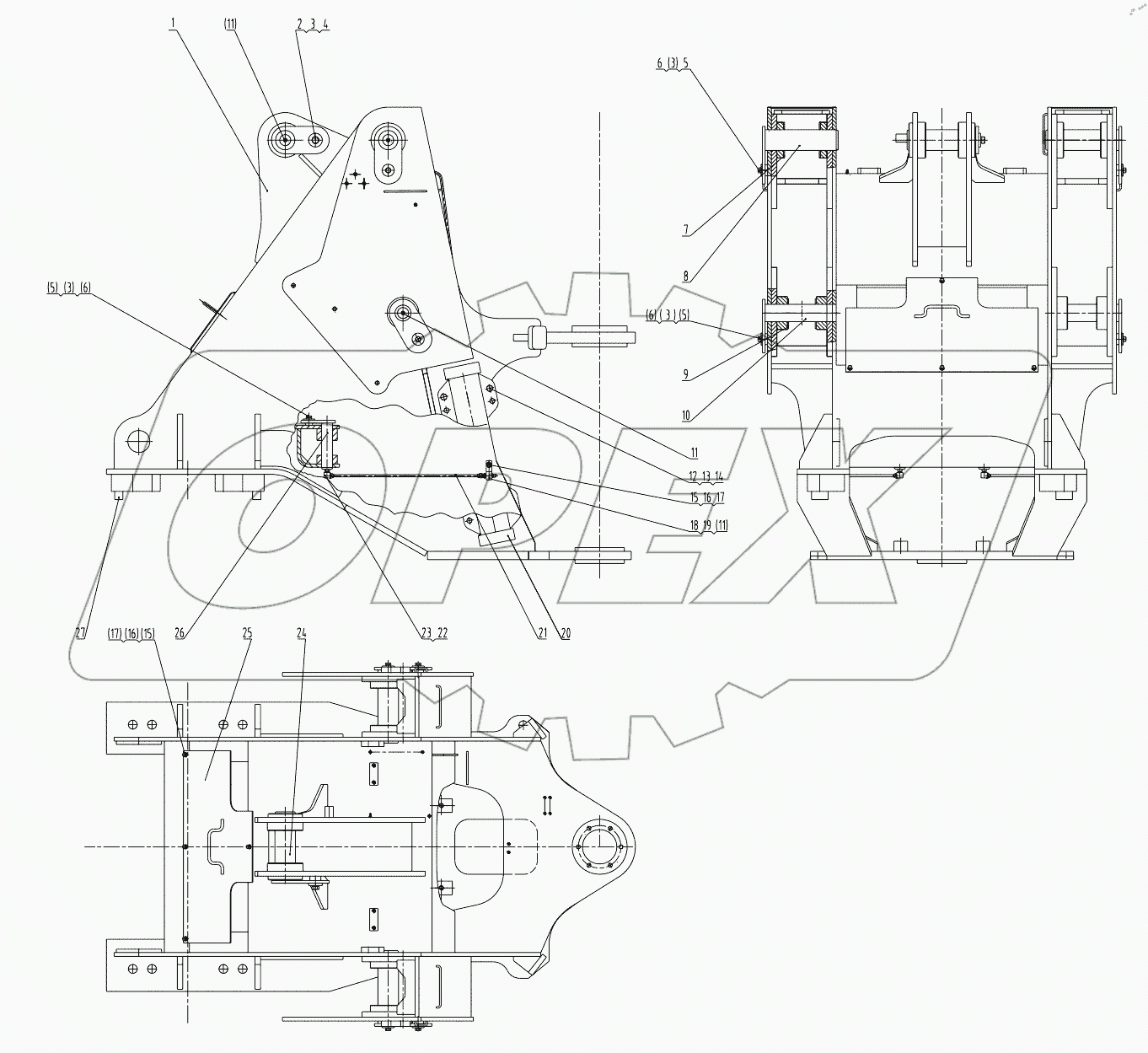  30E0638 003 FRONT FRAME AS