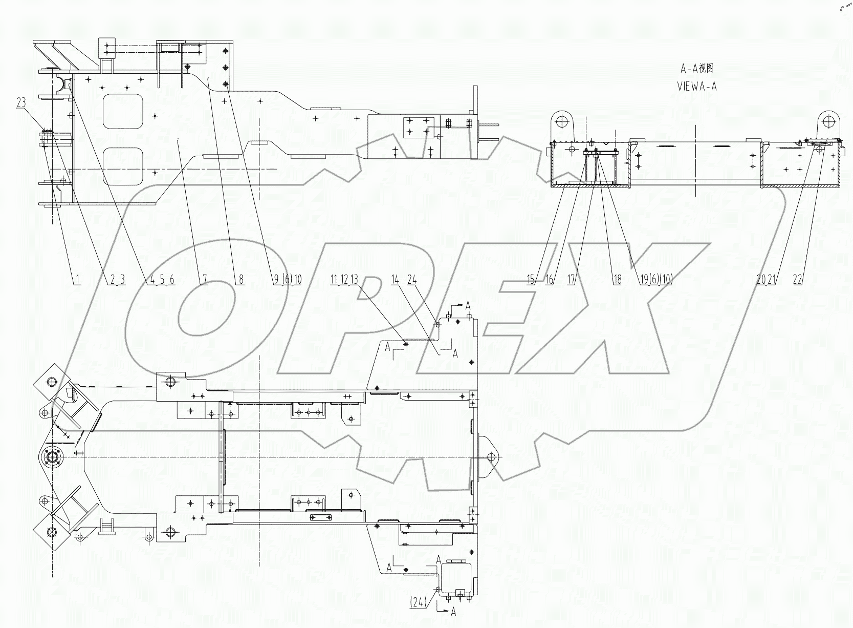  30E0860 000 REAR FRAME AS