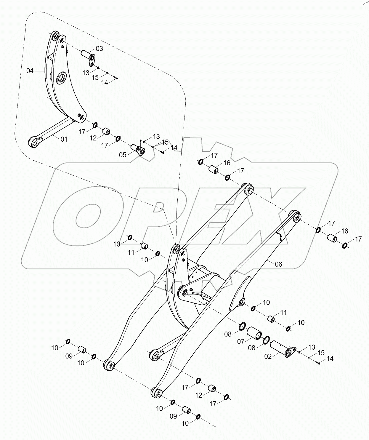  32E1546 001 WORK IMPLEMENT SYSTEM