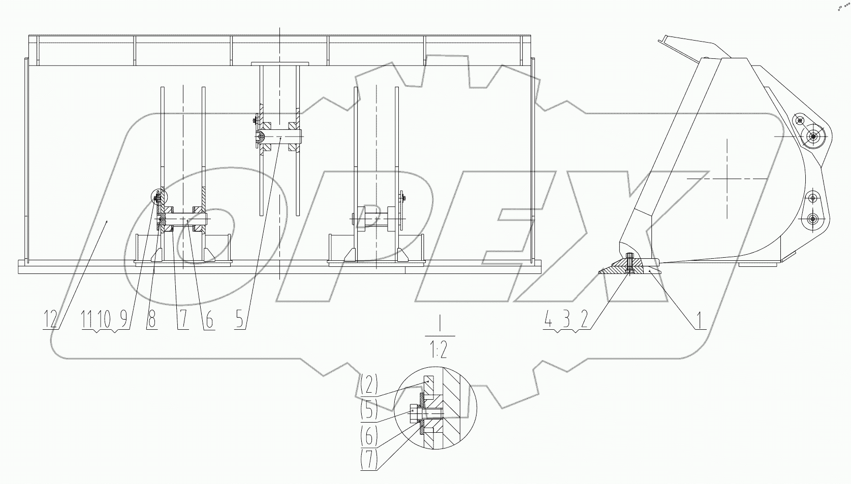  32E0377 001 (3.0m3) BUCKET AS