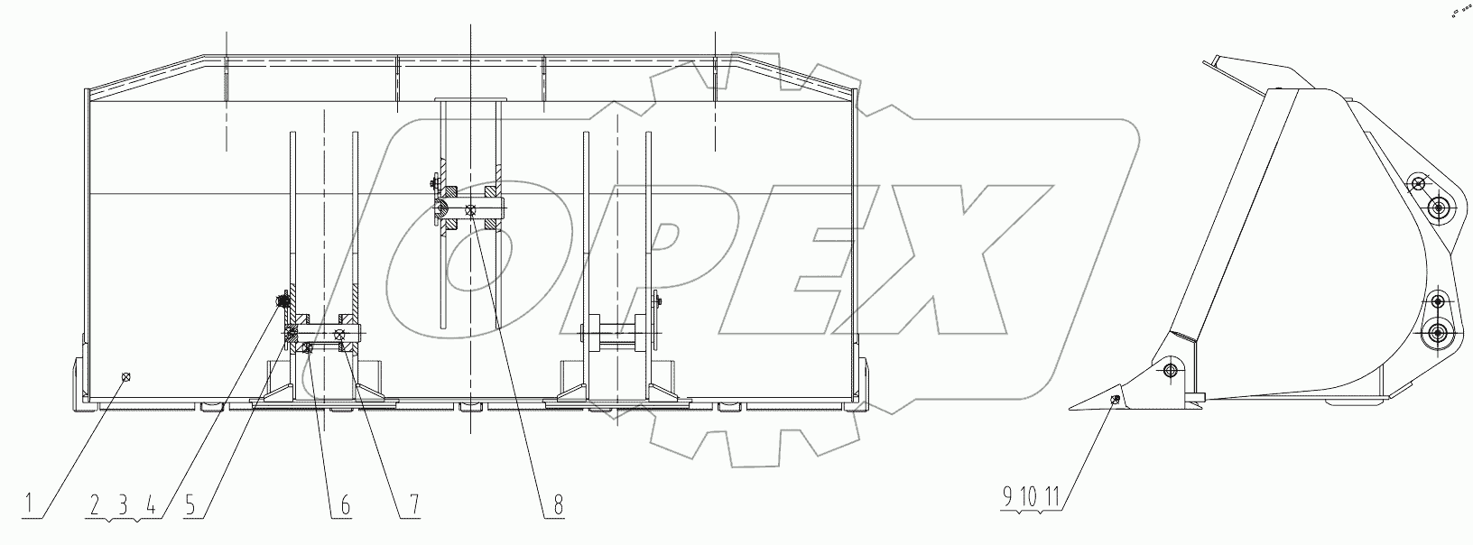  32E0721 001 BUCKET AS
