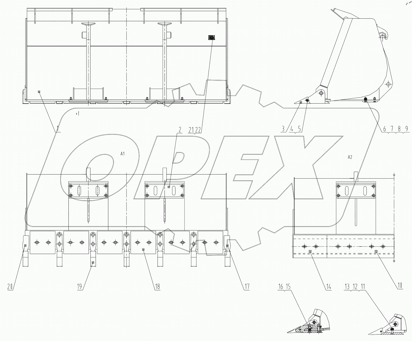  43C0601 002 (2.3m3) BUCKET AS