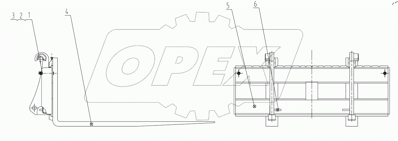  43C0603 001 (1.52m) FORK