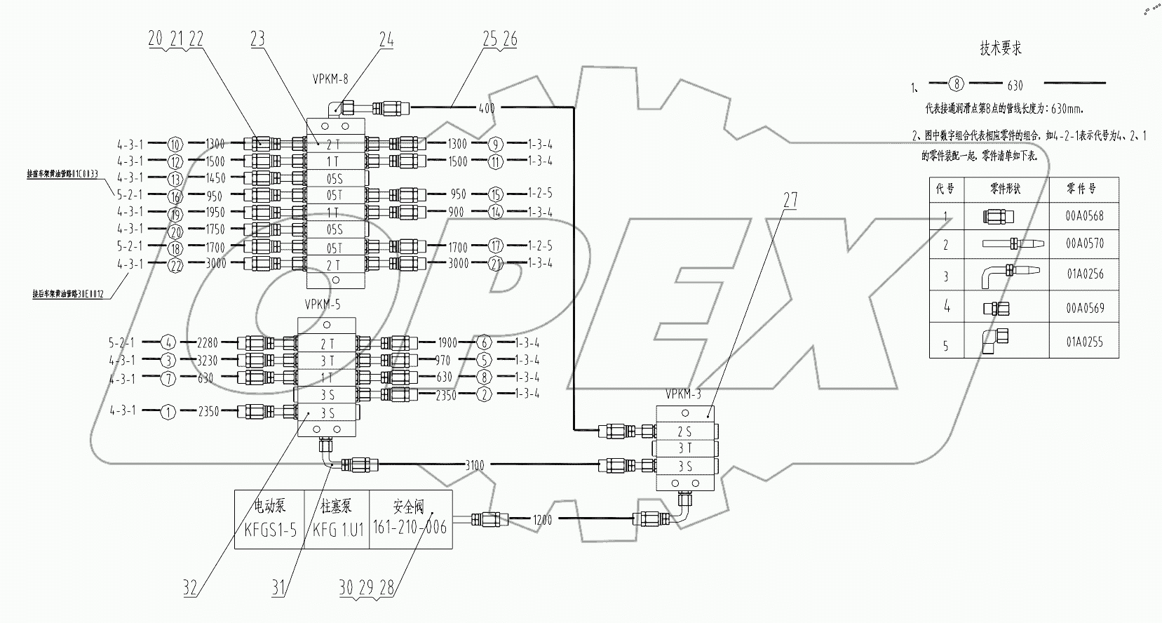  25E0054 001 CENTRALIZED LUBRICATION SYSTEM