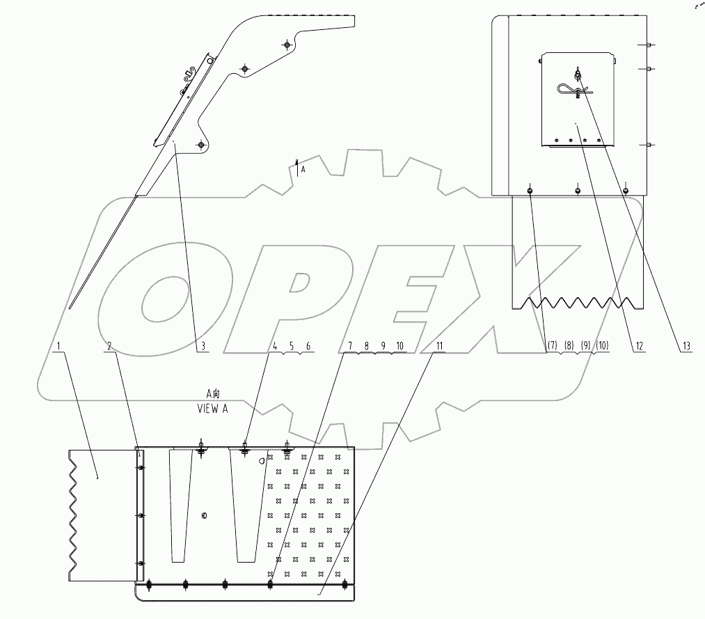  43E0313 000 FRONT FENDER-LH