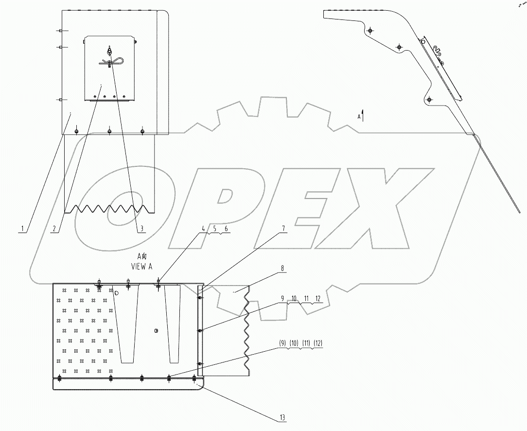  43E0314 000 FRONT FENDER-RH