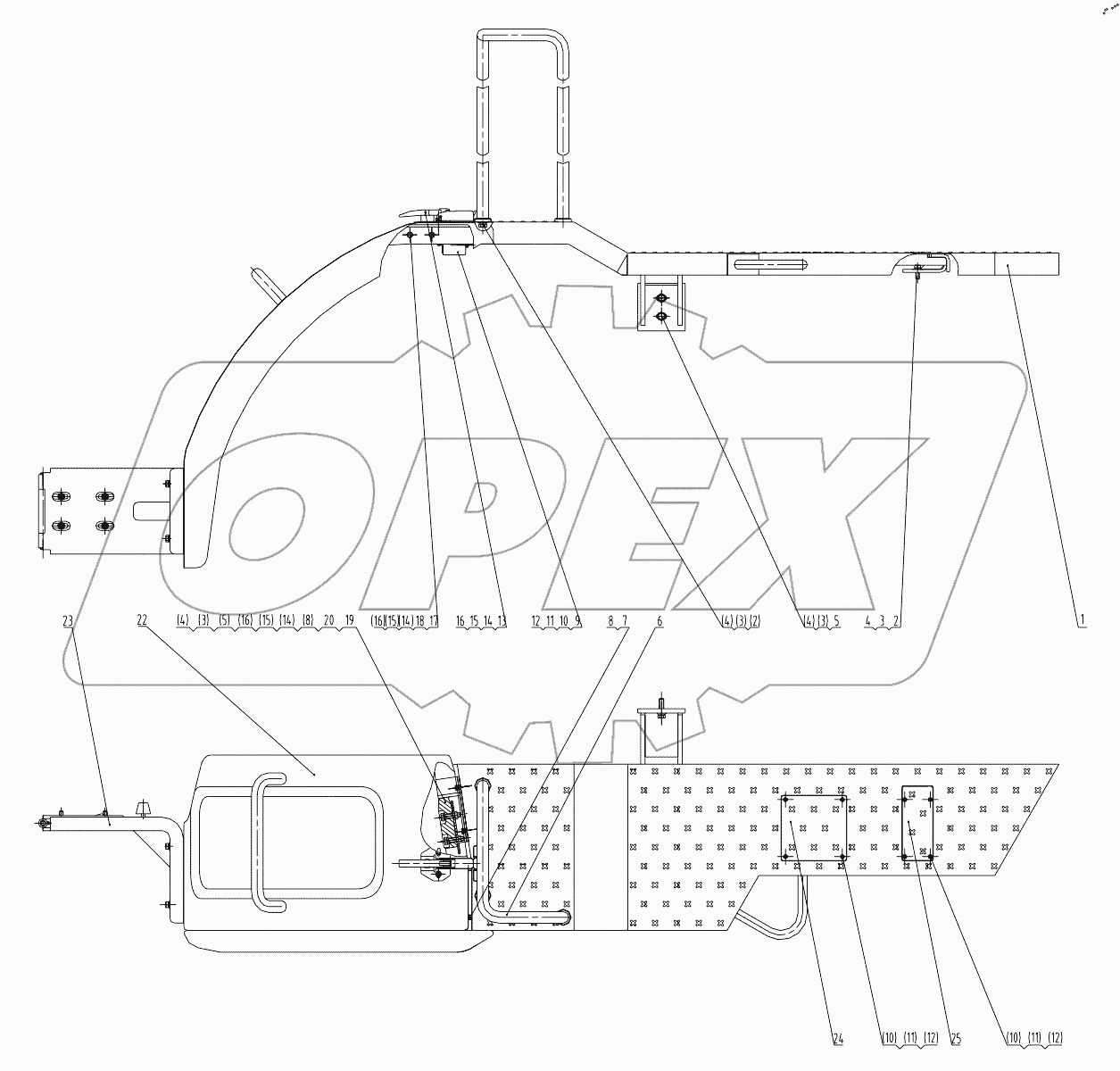  43E0316 003 FENDER-RH
