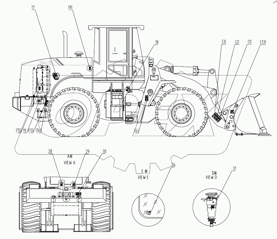  45E0739 005 DECAL SET