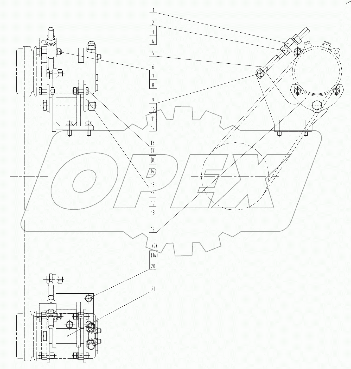  46C2967 000 COMPRESSOR BRACKET AS