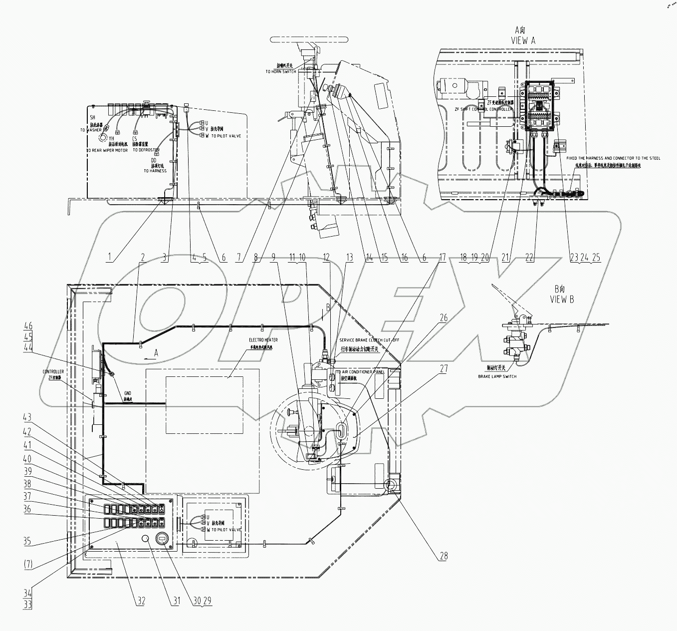  46C6671 000 CAB WIRING