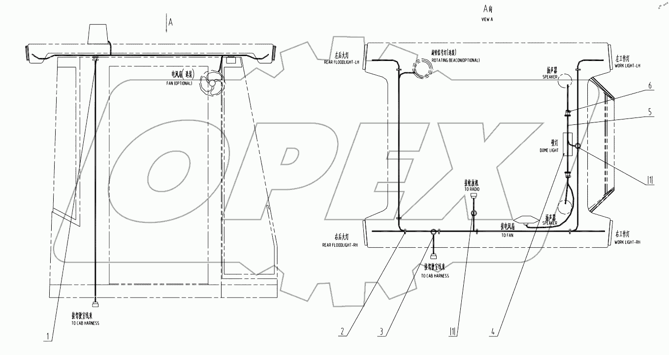  46C3483 000 DOME LIGHT WIRING