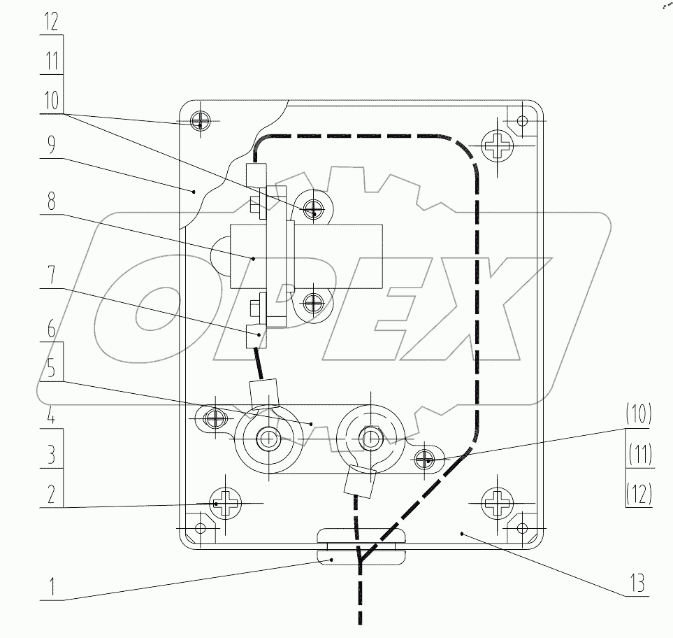  46C2954 000 CONTROL CASE AS