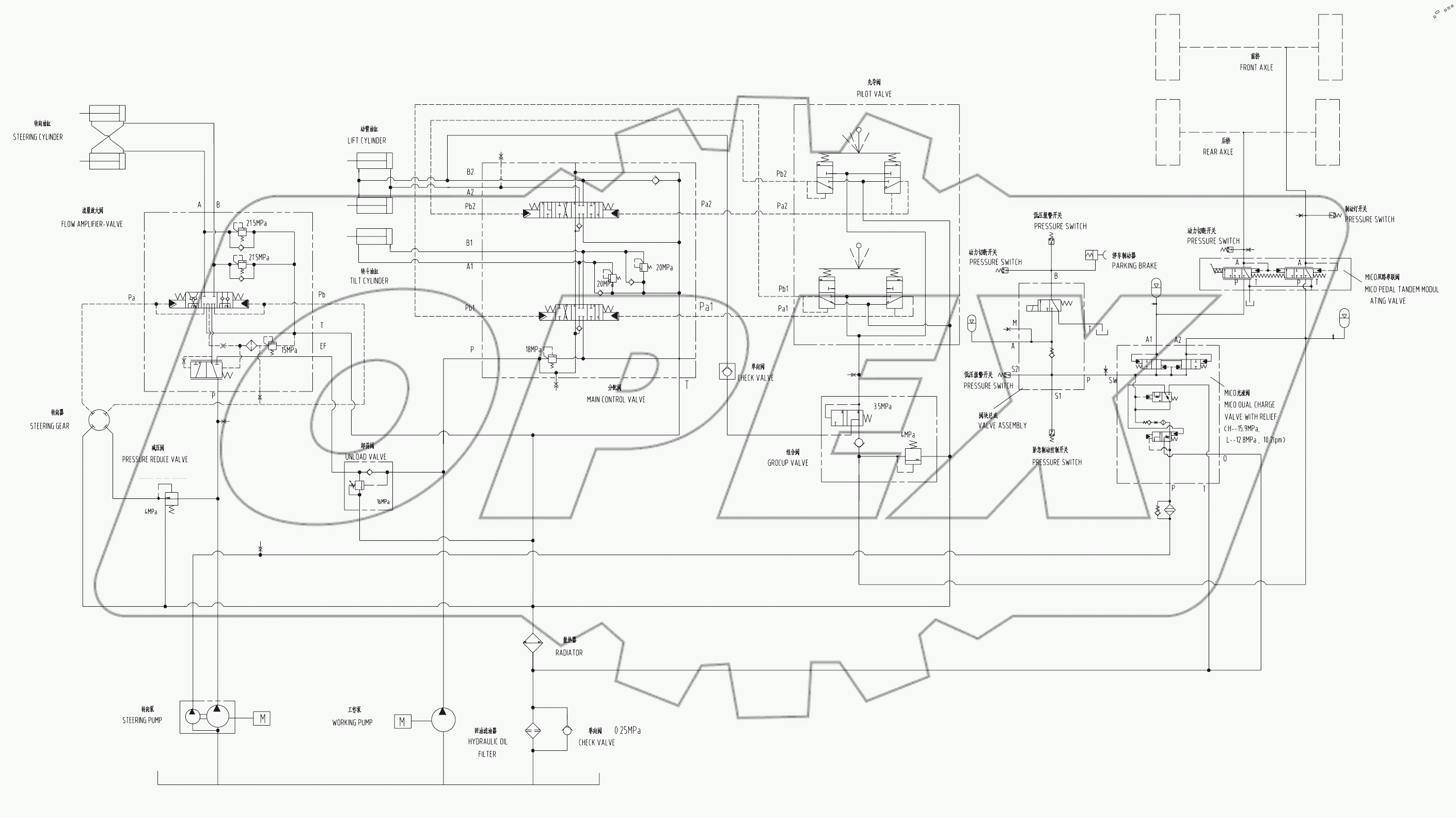  50E0846 000 HYDRAULIC SCHEMATIC