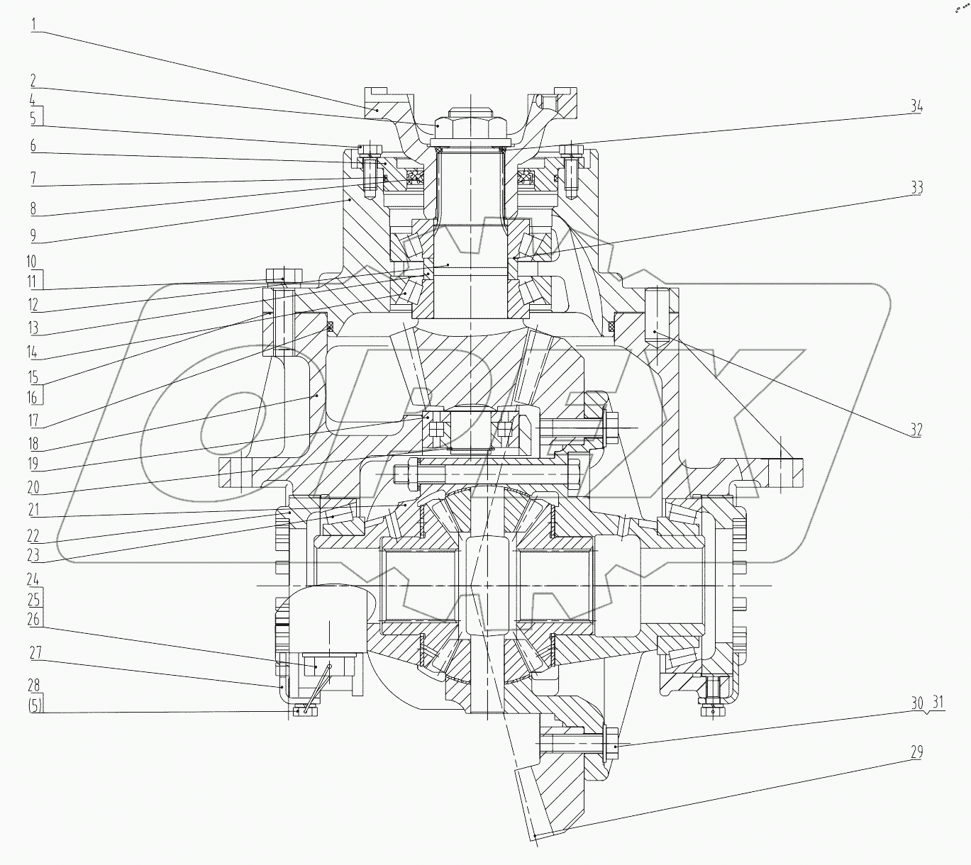  41C0330 003 AXLE BEVEL GEAR AS