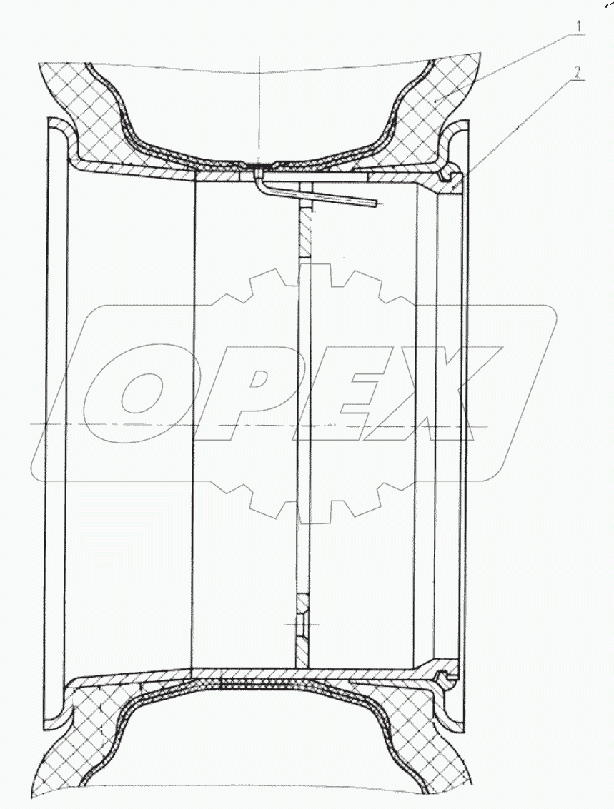  01E0010 000 TYRE&RIM AS