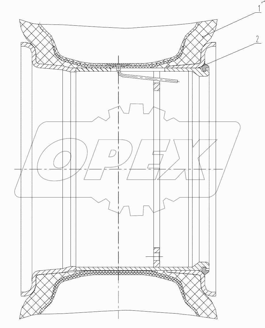 01E0092 003 TYRE&RIM AS