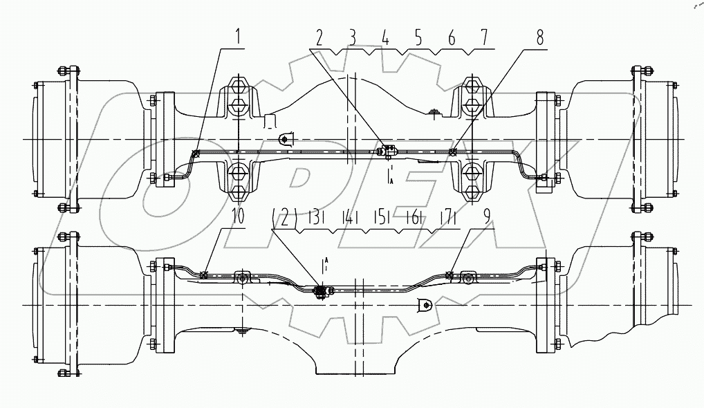  01E0130 001 AXLE PIPE