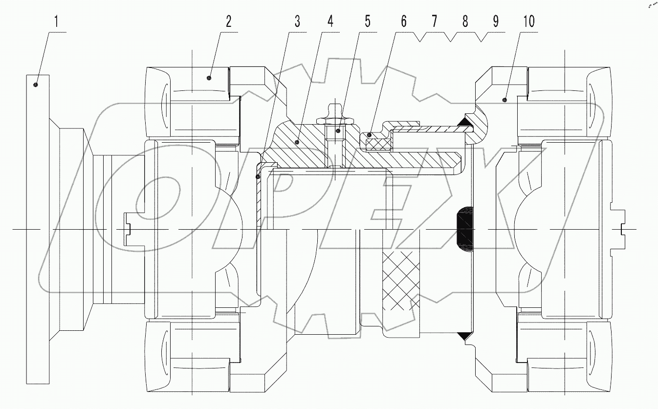  51C0125 000 REAR DRIVE SHAFT