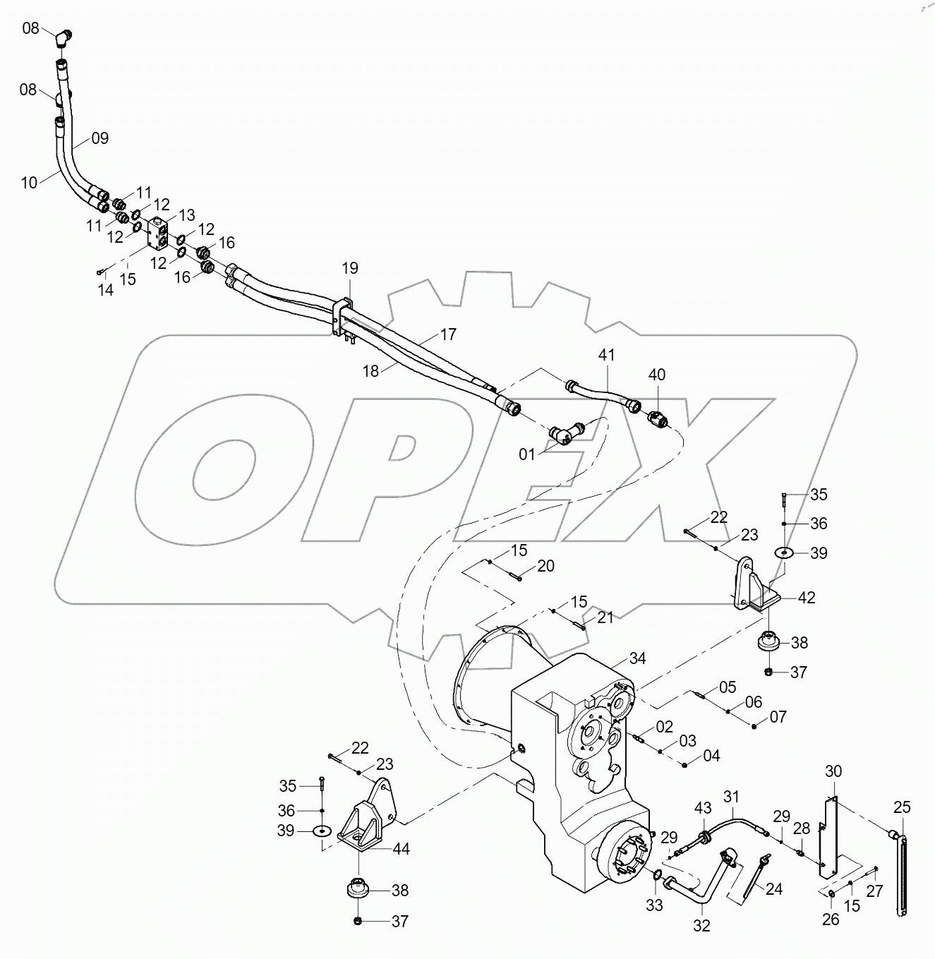  05E0195 002 GEARBOX & TORQUE CONVERTER AS