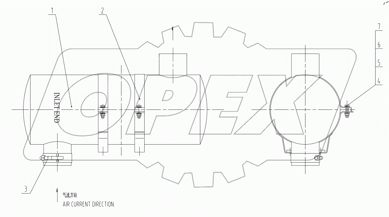  40C0175 003 QSB MUFFLER